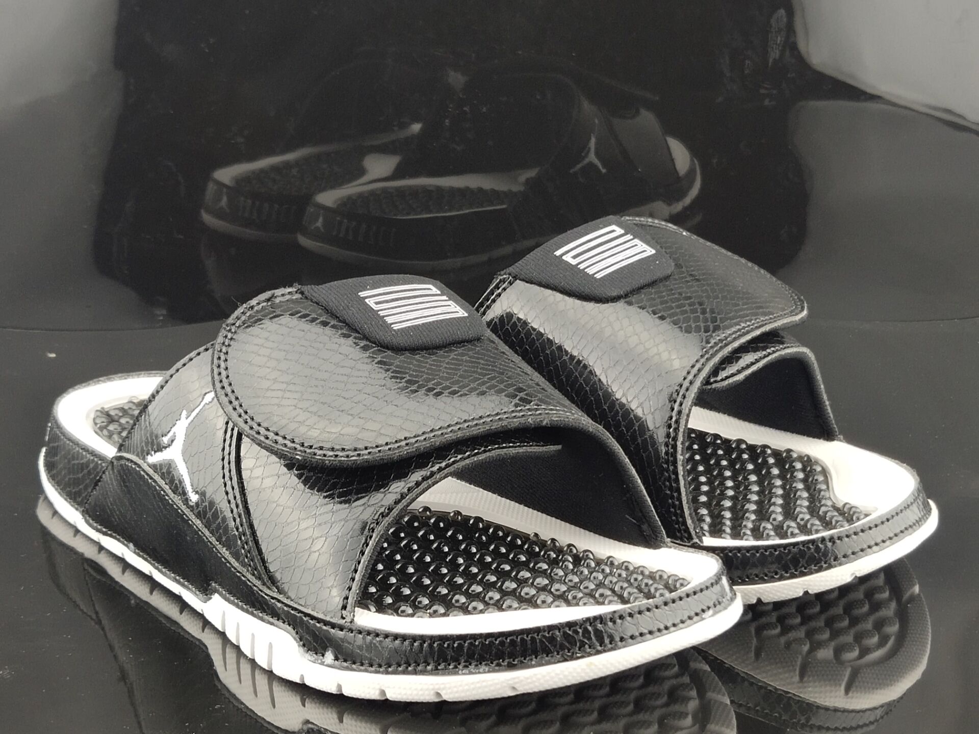 2020 Air Jordan Hydro 11 Black White